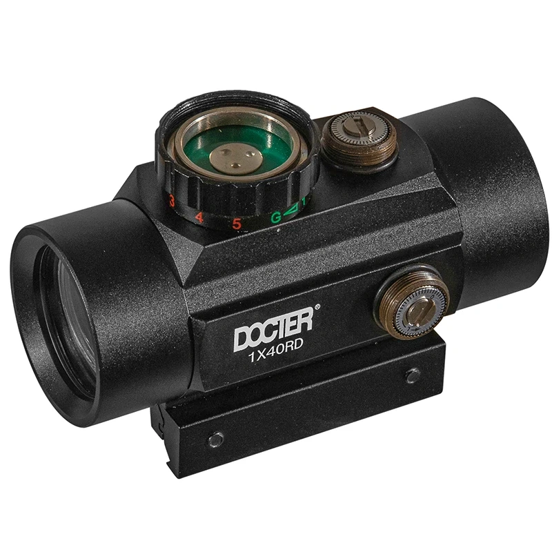 1x40 Riflescope Tactical Red Dot Scope Sight Hunting Holographic Green Dot Sight With 11mm 20mm Rail Mount Collimator Sight