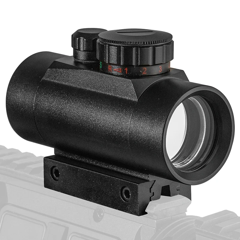 1x40 Riflescope Tactical Red Dot Scope Sight Hunting Holographic Green Dot Sight With 11mm 20mm Rail Mount Collimator Sight