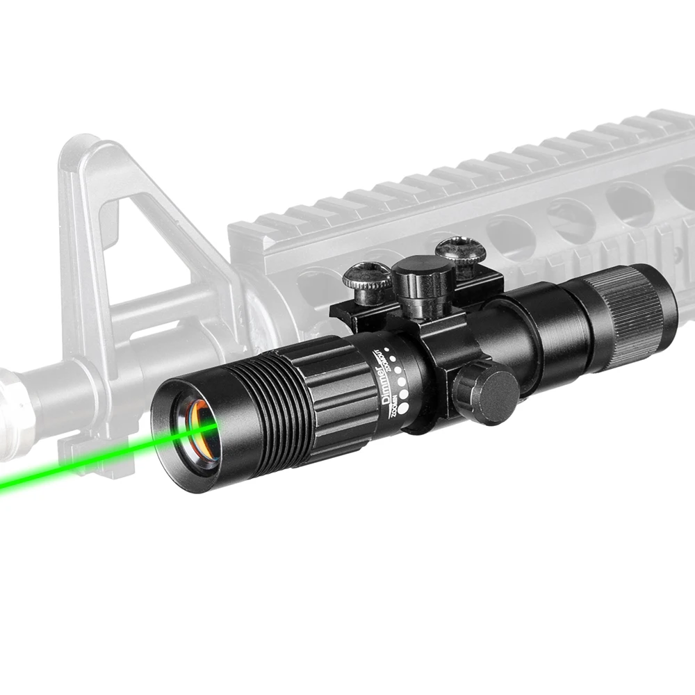 Tactical 5mw Green Laser Sight Adjustable Green Laser Designator ...