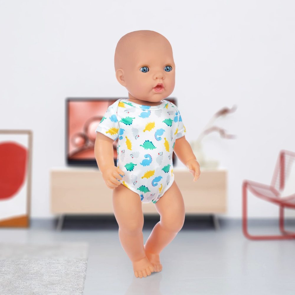 5 Sets 15-18 Inch Doll Clothes Outfits Casual Wear for 43cm Baby Doll Clothes, 16 Inch Baby Doll Clothing 17 in Boy Doll Clothes