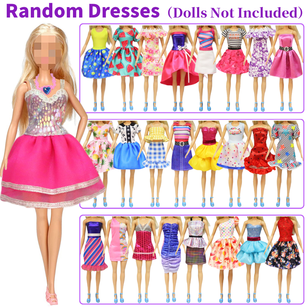 Girl Doll Clothes and Accessories Girl Doll Closet Wardrobe with Clothes, Dresses, Shoes and Other Girl Doll Stuff for 11.5 Inch Girl Doll Clothes as Gift Present for Girls (NOT Includ Doll)