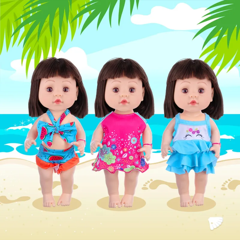 10 Sets Alive Baby Doll Clothes and Accessories Fit 12 Inch Baby Girl Doll ,Set Included Dresses, T-Shirts, Pants, Jumpsuit,Swimsuit-Best Gift for Girls