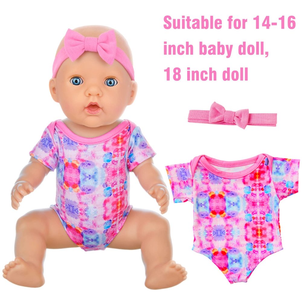10 PCS Baby Doll Accessories, Baby Doll Feeding and Caring Set Pretend Play Set for Kids includes Carry Bag, Dinner Plate, Doll Drinking Bottles, Babies Doll Bib (NO Doll)
