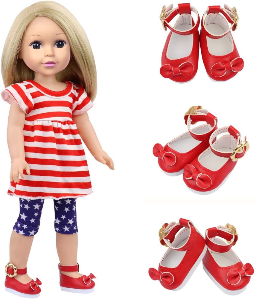 10 Pairs of 14.5 Inch Doll Shoes for 14.5 Inch Dolls Party Casual Sports Shoes Snow Boots Leather Shoes Accessories