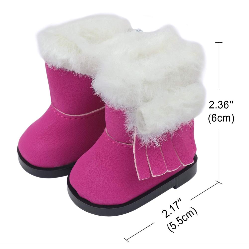 10 Pairs of 14.5 Inch Doll Shoes for 14.5 Inch Dolls Party Casual Sports Shoes Snow Boots Leather Shoes Accessories