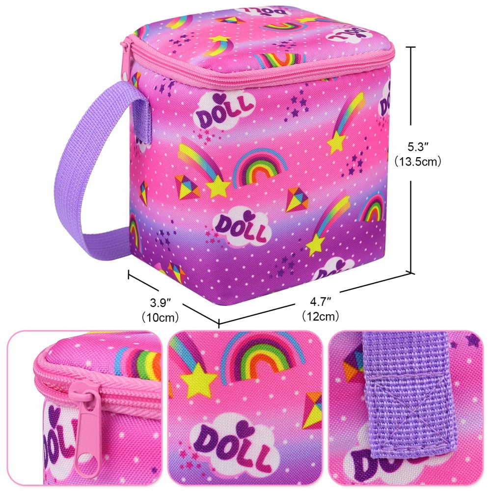 18 Girl Doll Accessories Doll Food Picnic Playset 14 Pieces Include Cooler, Picnic Blanket, Drink, Cupcake and Pizza Food for 18 inch Dolls