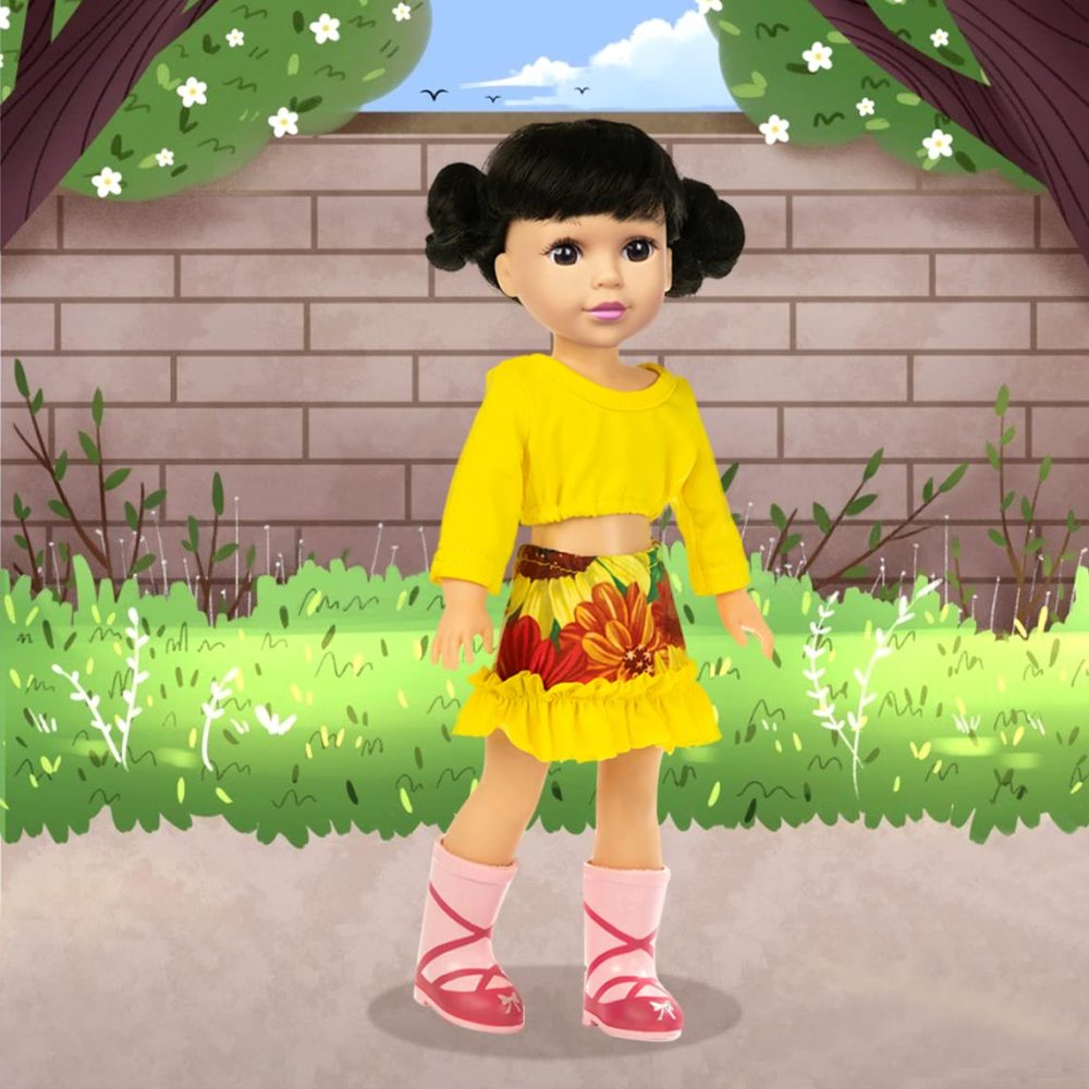 10 Sets Fashion 14.5 Inch Girl Doll Clothes and Party Dress for 14 - 14.5 Inch Doll Clothes Outfits and Accessories