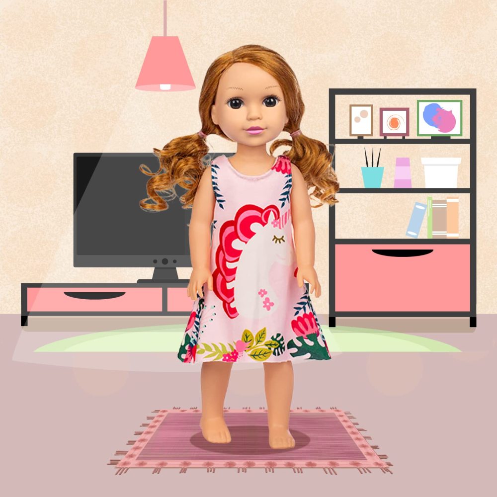 10 Sets Fashion 14.5 Inch Girl Doll Clothes and Party Dress for 14 - 14.5 Inch Doll Clothes Outfits and Accessories