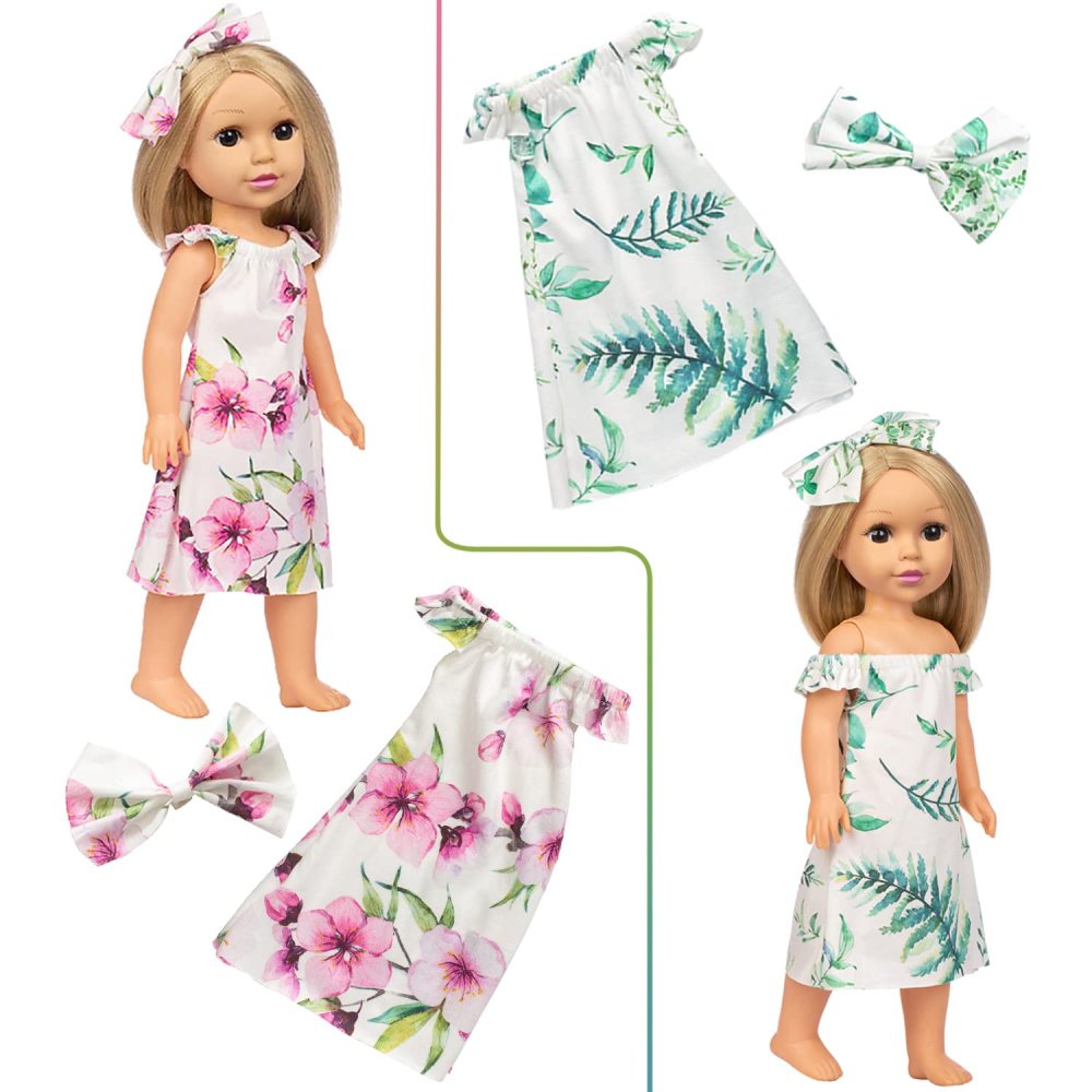 10 Sets Fashion 14.5 Inch Girl Doll Clothes and Party Dress for 14 - 14.5 Inch Doll Clothes Outfits and Accessories