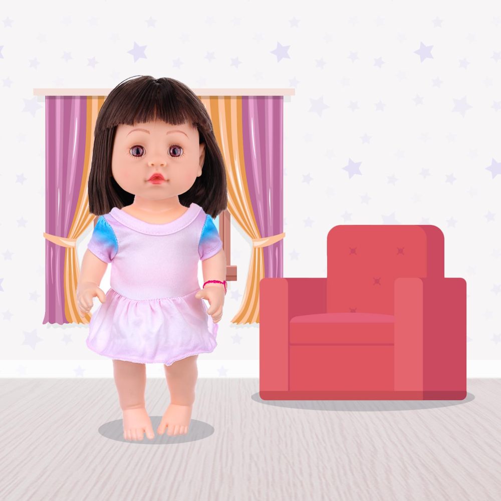 10Pcs Alive Doll Baby Doll Clothes and Accessories - Including Dresses,T-Shirts,Pants,Jumpsuit,Bell-Bottomed Pants for Kids Girls Gift 12 Inch Doll Random Style