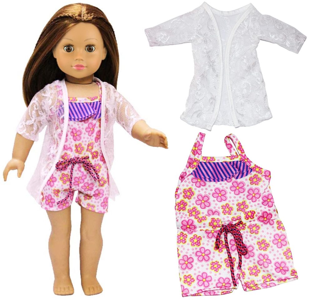 5 Sets 18 inch Girl Doll Bikini Swimwear Swimsuits for 18 Inch Doll and Other 18 Inch Dolls Summer Bathing Clothes Outfits
