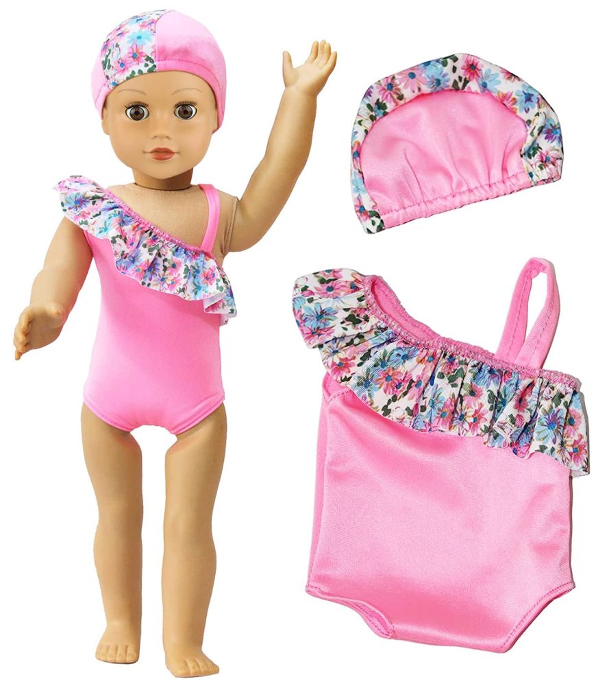 5 Sets 18 inch Girl Doll Bikini Swimwear Swimsuits for 18 Inch Doll and Other 18 Inch Dolls Summer Bathing Clothes Outfits