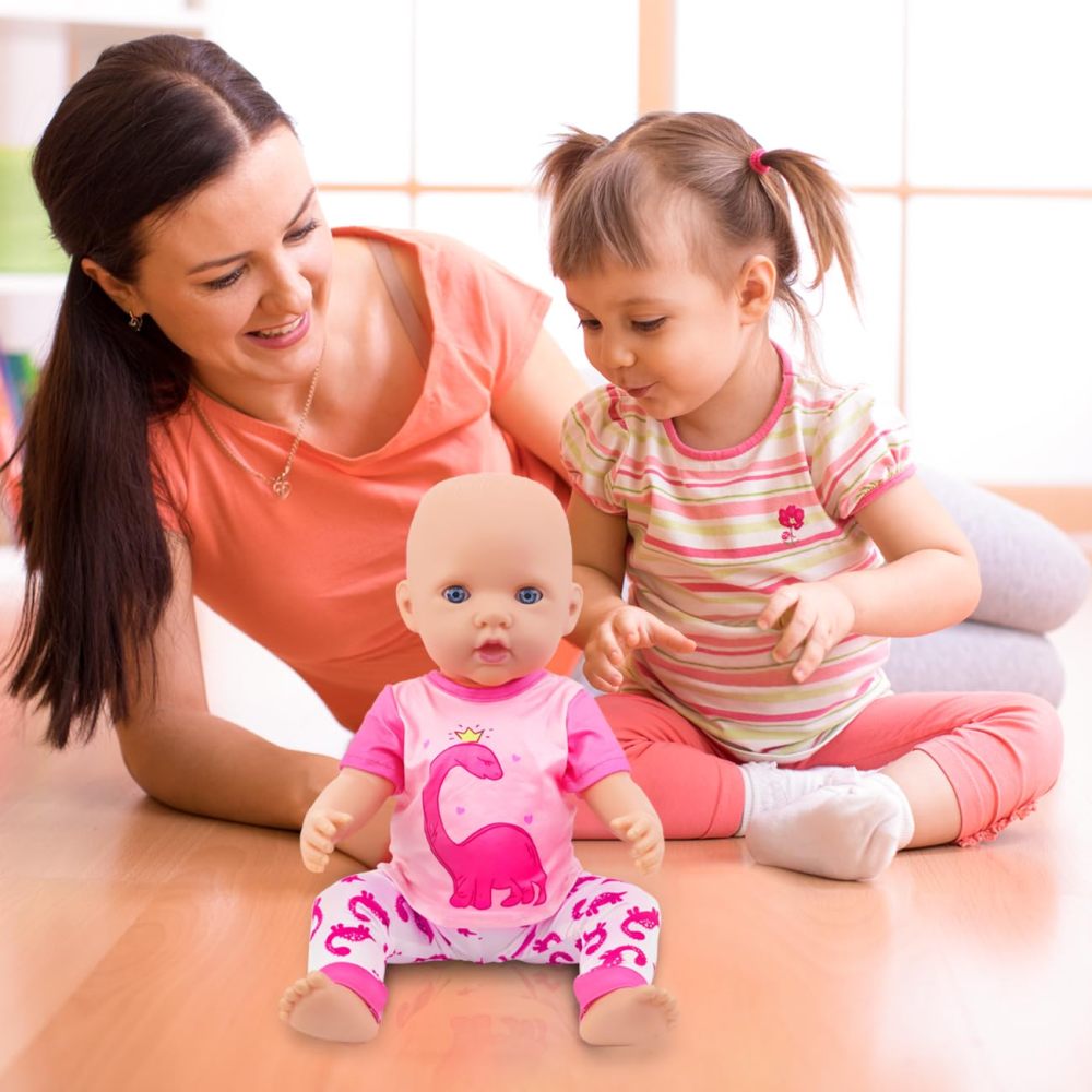 5 Sets Baby Doll Clothes Outfits Pyjamas for 14-18 Inch Doll, Baby Doll Accessories for New Born Baby Dolls, 18 Inch Doll