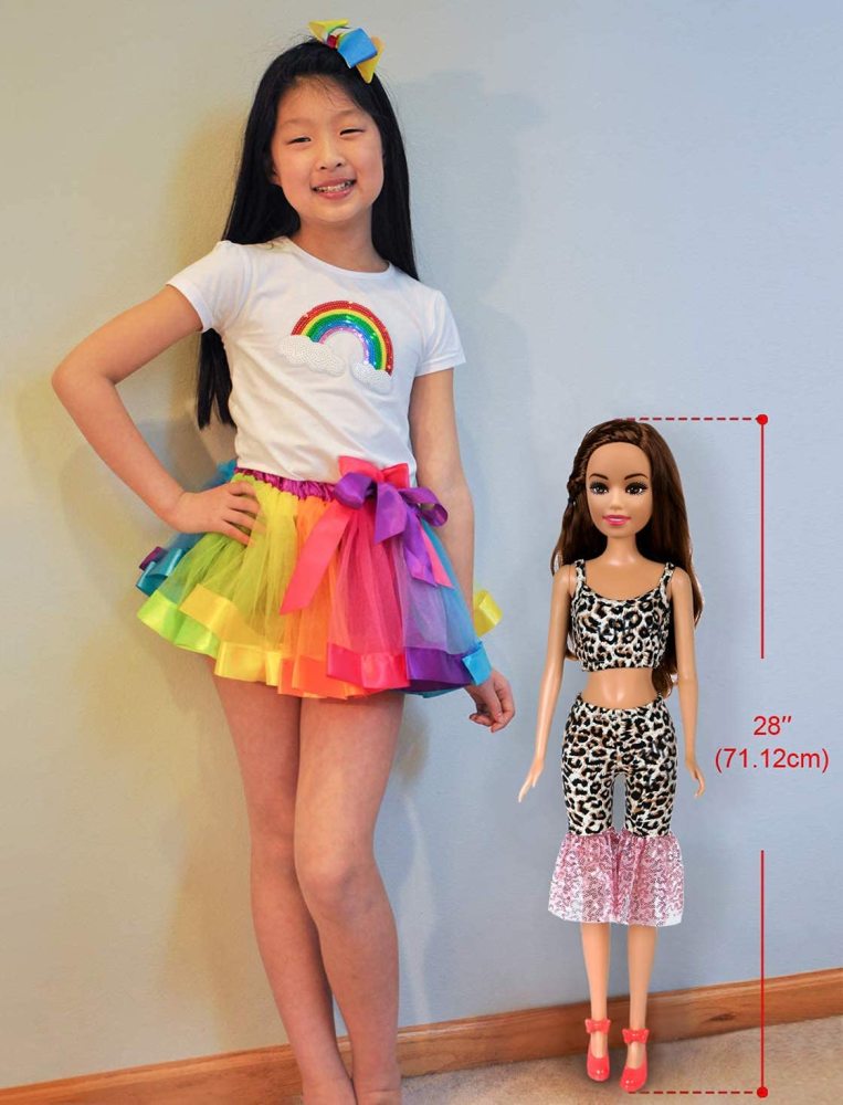 3 Sets Fashion 28 Inch Girl Doll Clothes Dress Outfits - Quality Handmade Casual Wear Clothes Set Party Dress Clothing