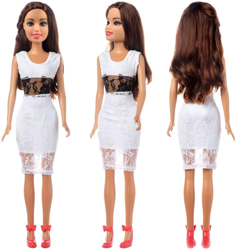 3 Sets Fashion 28 Inch Girl Doll Clothes Dress Outfits - Quality Handmade Casual Wear Clothes Set Party Dress Clothing