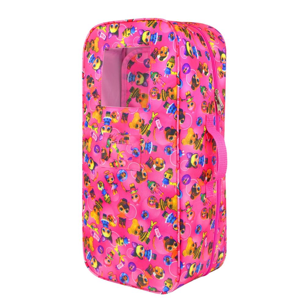 18 inch Girl Doll Carrier Bag Storage Bag Travel Case Doll Accessories Toy Carrier Case Organizer- with Multi-Pocket