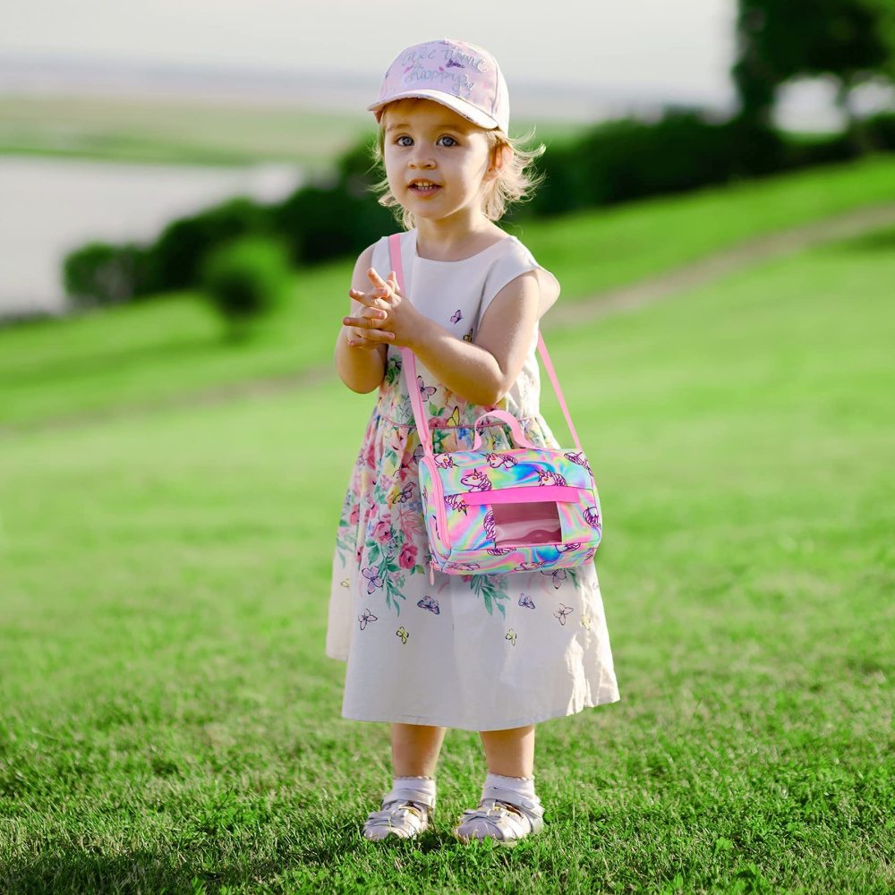 18 Inch Girl Doll Accessories Pet Set for 10 Pcs Stuff Girl Travel Clothes with Pet, Plush Pet Toy, Mat, Handbag, Pet Bow