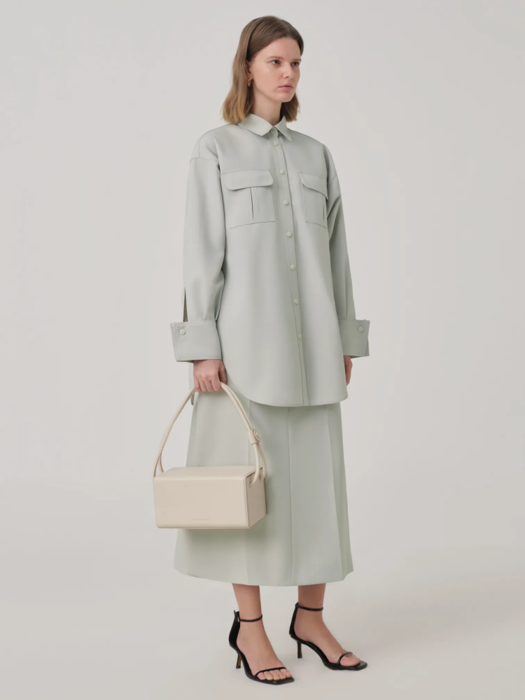 OVERSIZED COTTON POCKET SHIRT