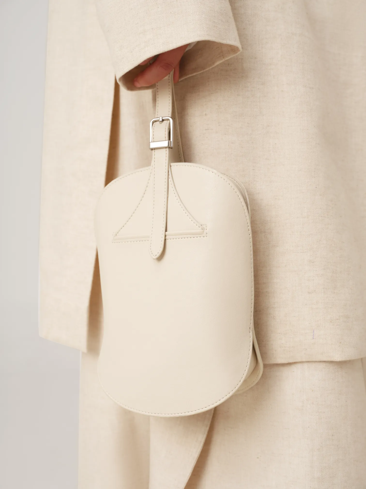 VEGAN LEATHER MINI FANNING BAG