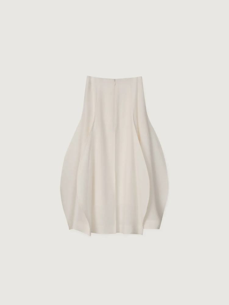 COCOON SHAPE COTTON SKIRT