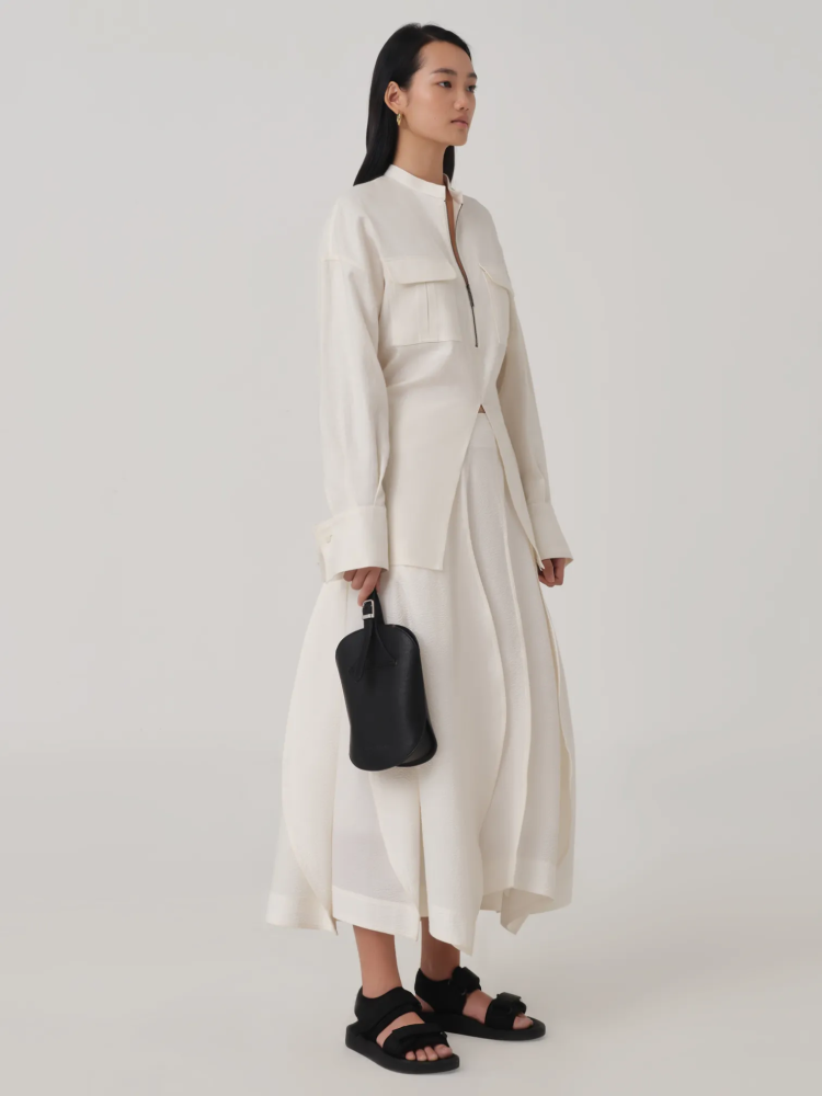 OVERSIZED LONG SLEEVE LINEN SHIRT