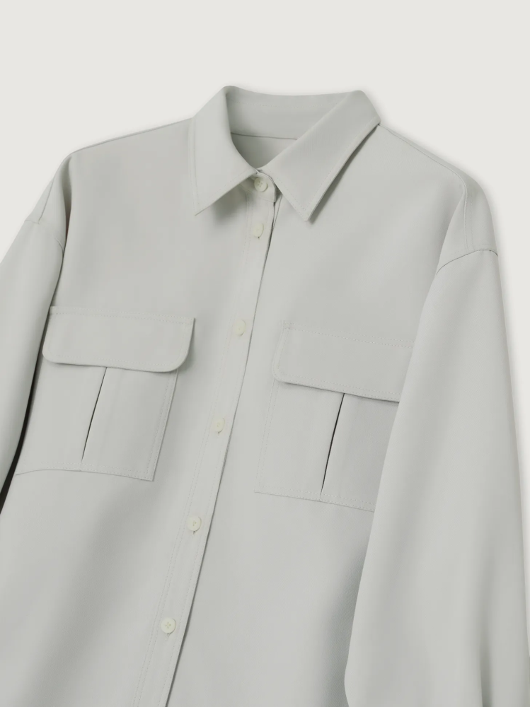 OVERSIZED COTTON POCKET SHIRT