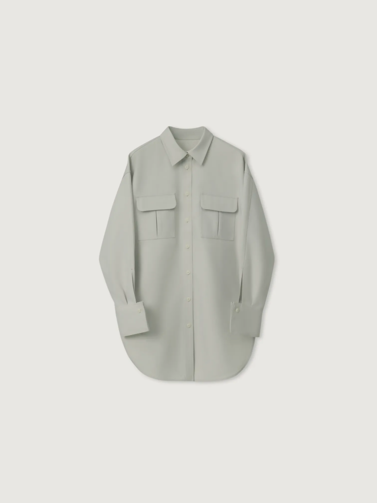 OVERSIZED COTTON POCKET SHIRT