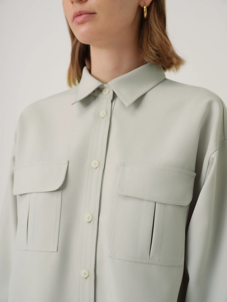 OVERSIZED COTTON POCKET SHIRT