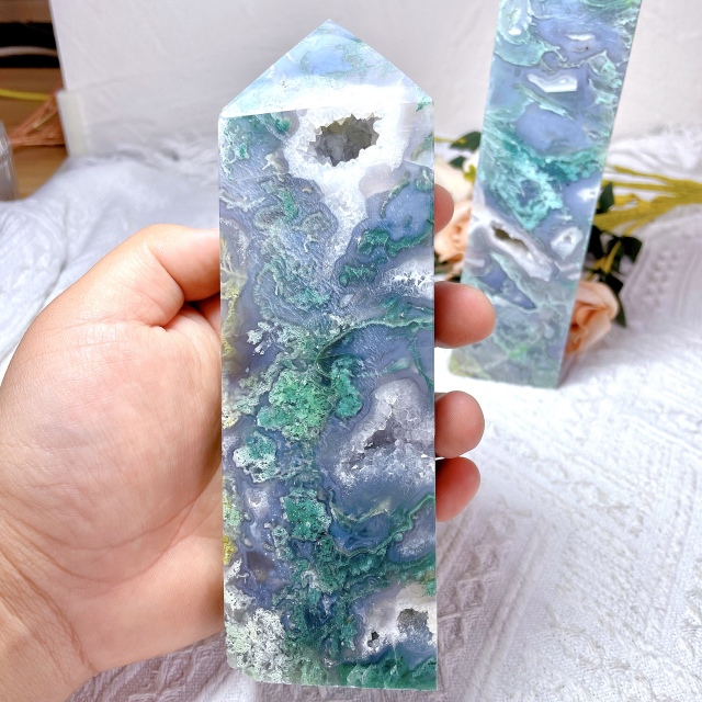 moss agate tower