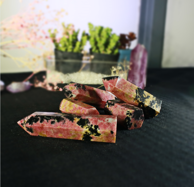 Rhodonite tower