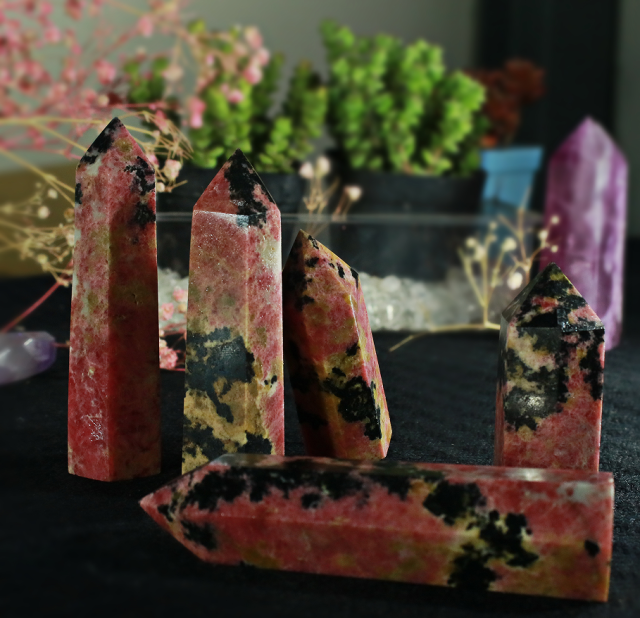 Rhodonite tower