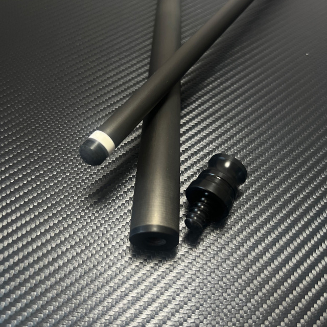 12.5mm Custom Low deflection carbon pool cue carbon cue stick  play carbon cue shaft