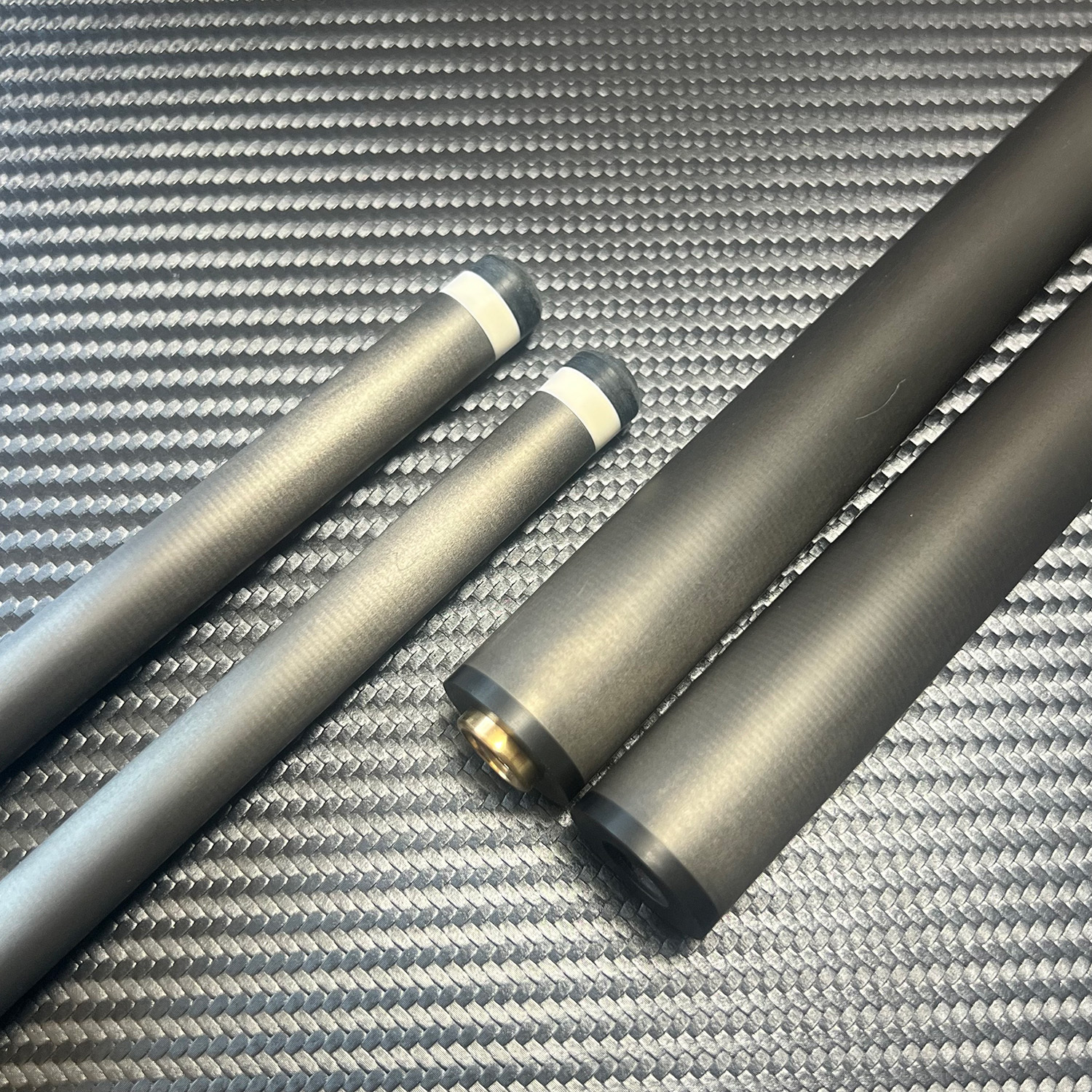 12.8mm custom Low deflection carbon pool cue stick  break carbon cue shaft