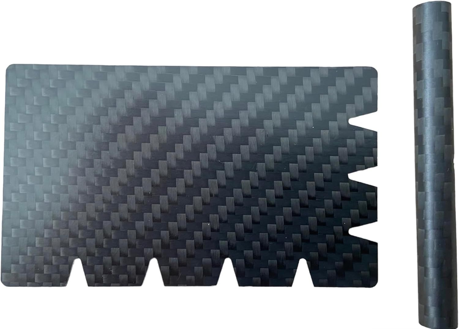 Carbon fiber card and straw carbon fiber plate