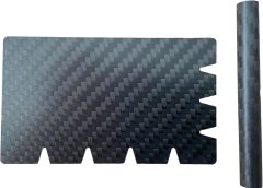 Carbon fiber card and straw carbon fiber plate