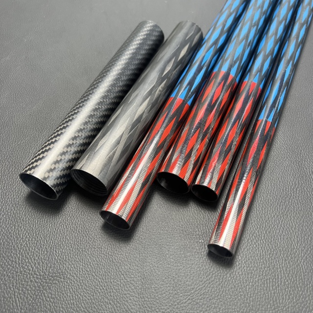Custom high level diamond colored shiga carbon fiber tube for hookah
