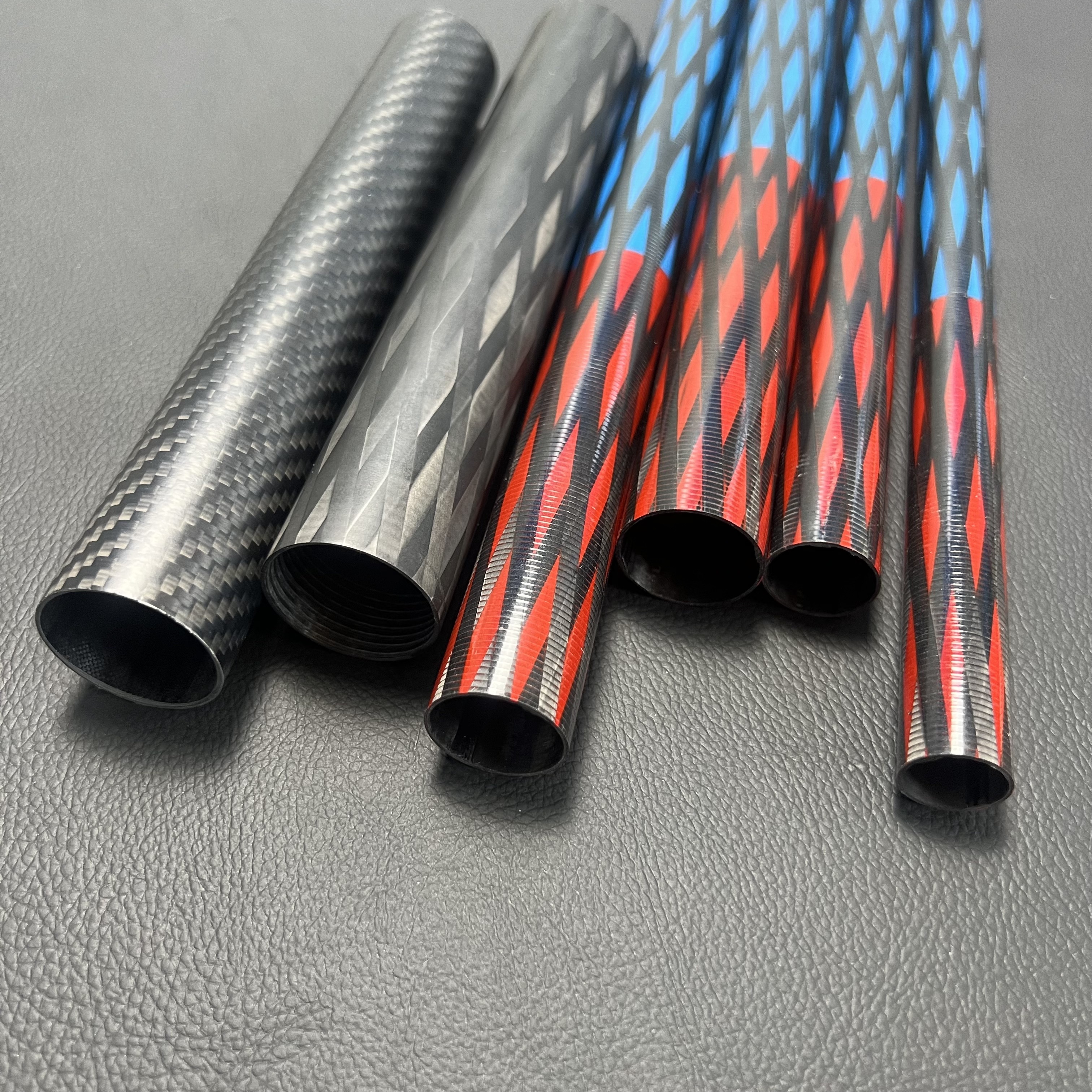 Custom high level diamond colored shiga carbon fiber tube for hookah