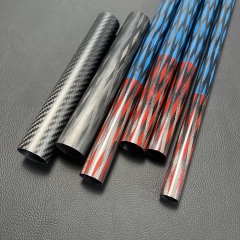 Custom high level diamond colored shiga carbon fiber tube for hookah