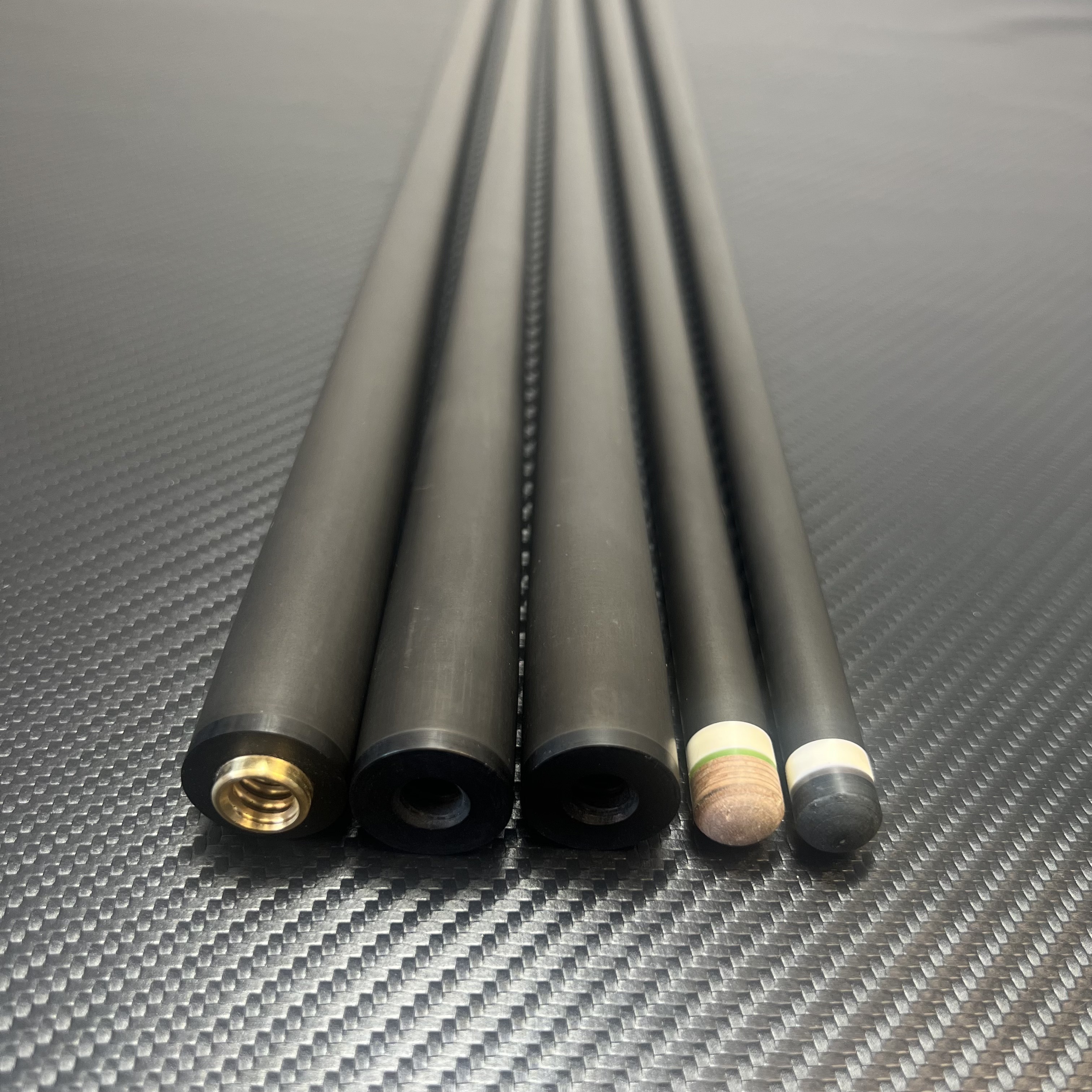 12.8 carbon cue shaft low deflection carbon pool cue billiards stick