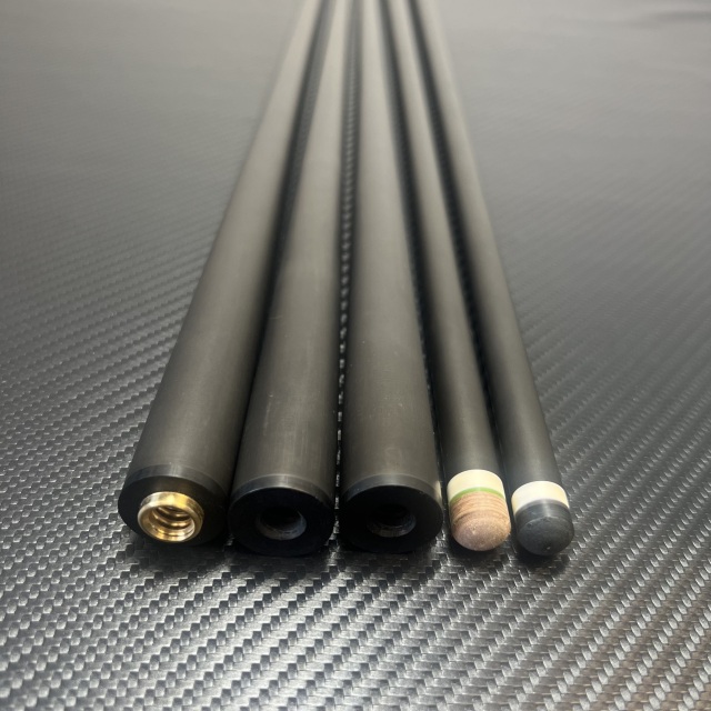 12.8 carbon cue shaft low deflection carbon pool cue billiards stick