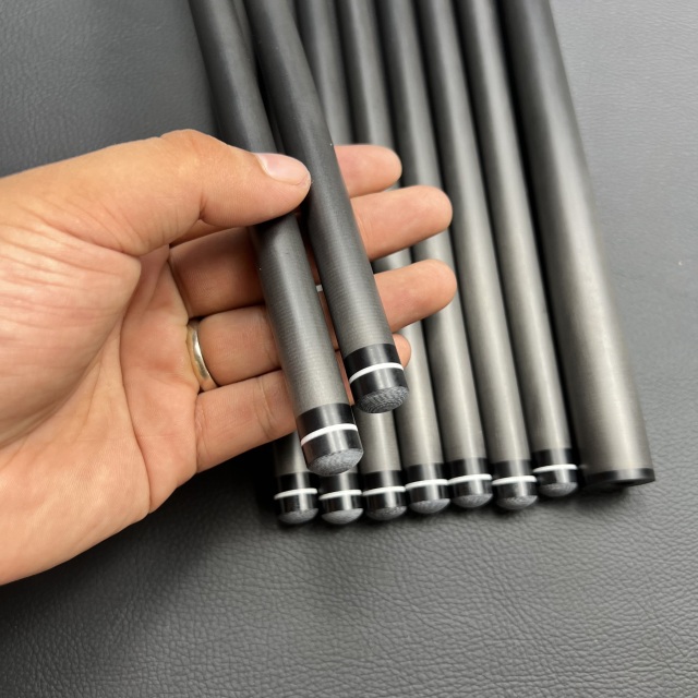 carbon break cue shaft 12.8mm 13mm 13.9mm custom Low deflection carbon pool cue stick