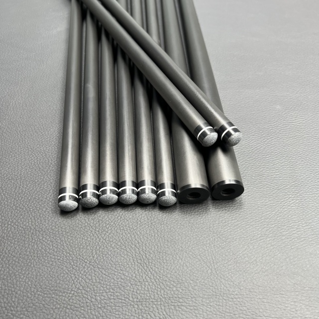 carbon break cue shaft 12.8mm 13mm 13.9mm custom Low deflection carbon pool cue stick