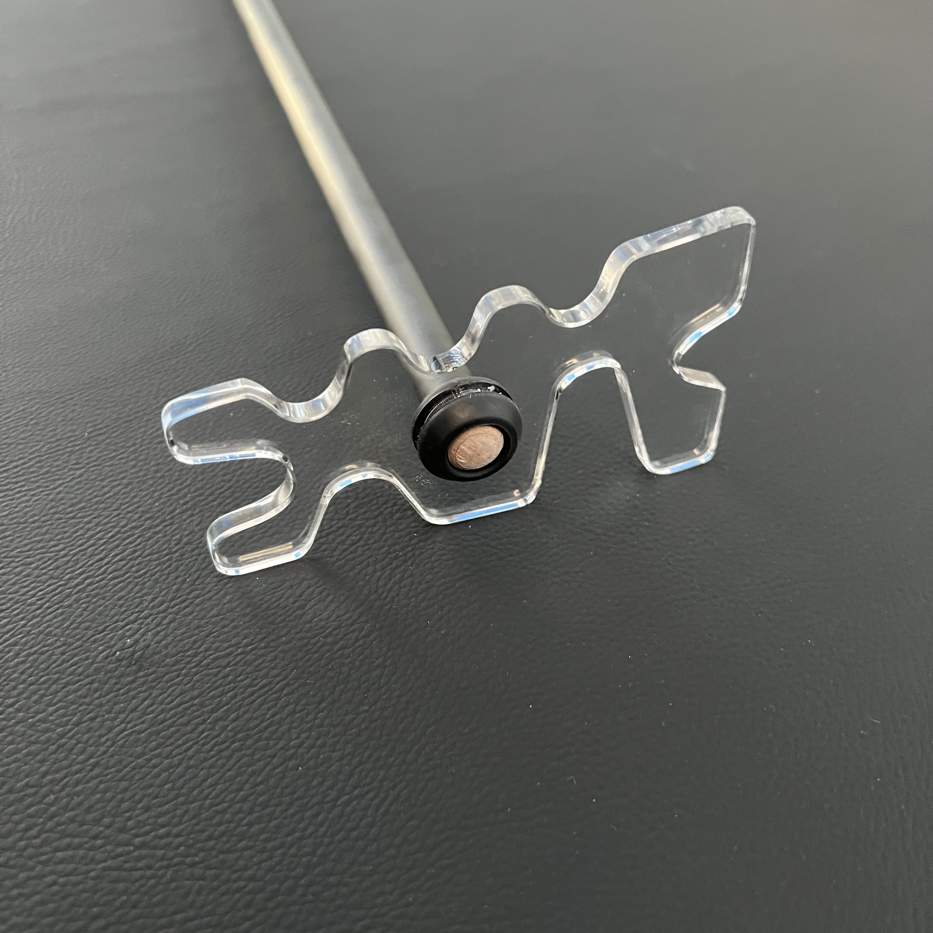 Acrylic pool cue billiars bridge holder