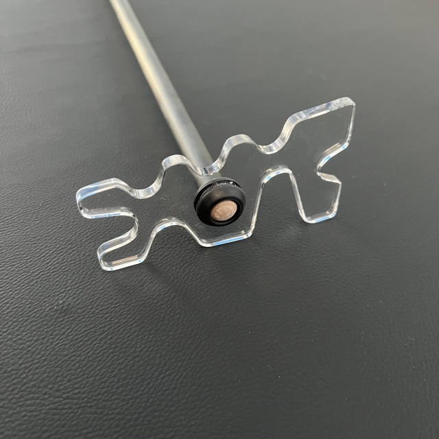 Acrylic pool cue billiars bridge holder