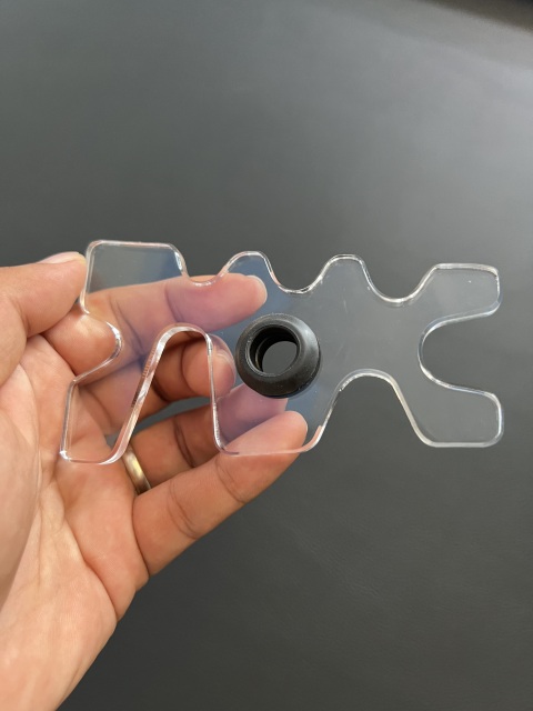 Acrylic pool cue billiars bridge holder