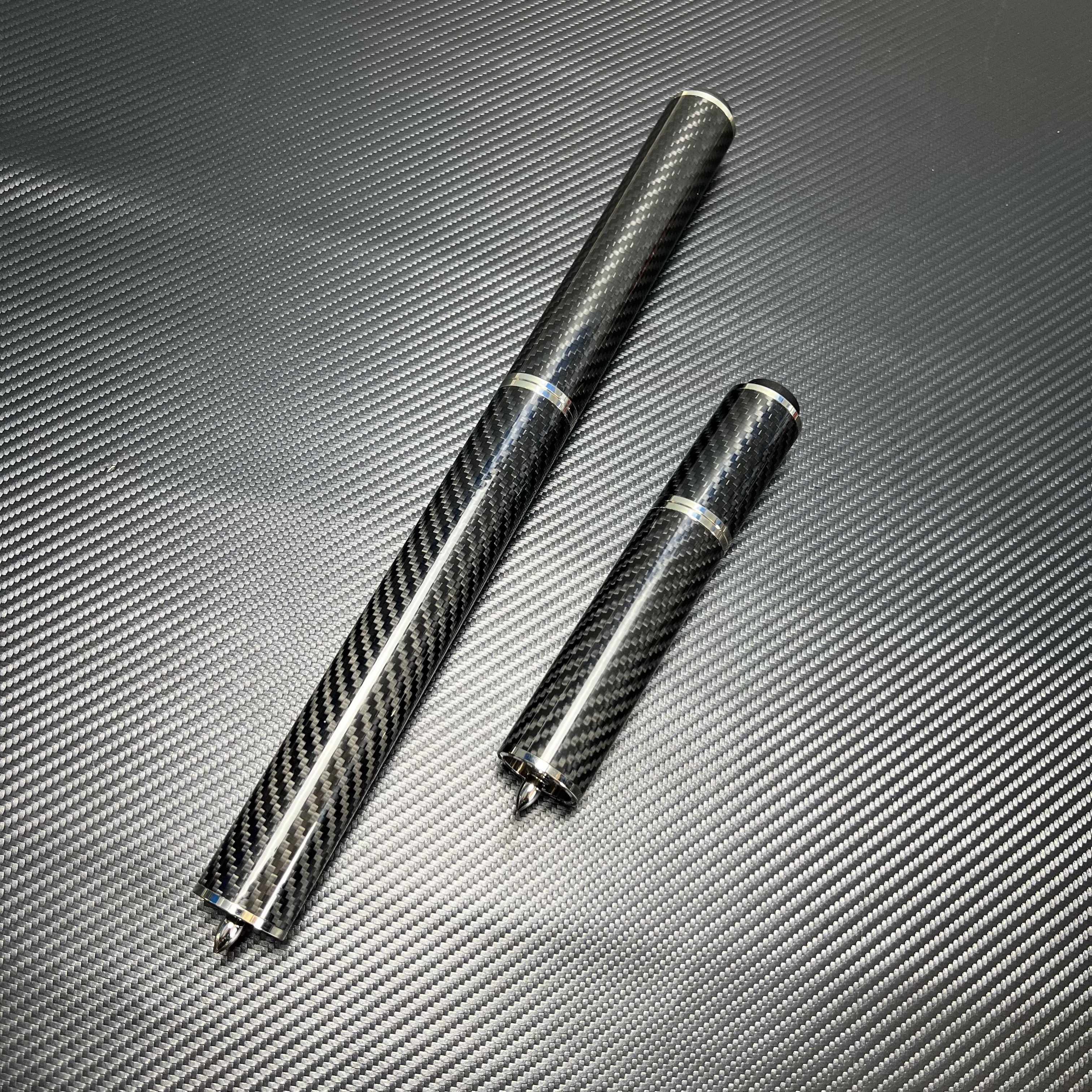 Custom carbon cue extension 2inch 4inch 6inch 8inch predator pin with bumper