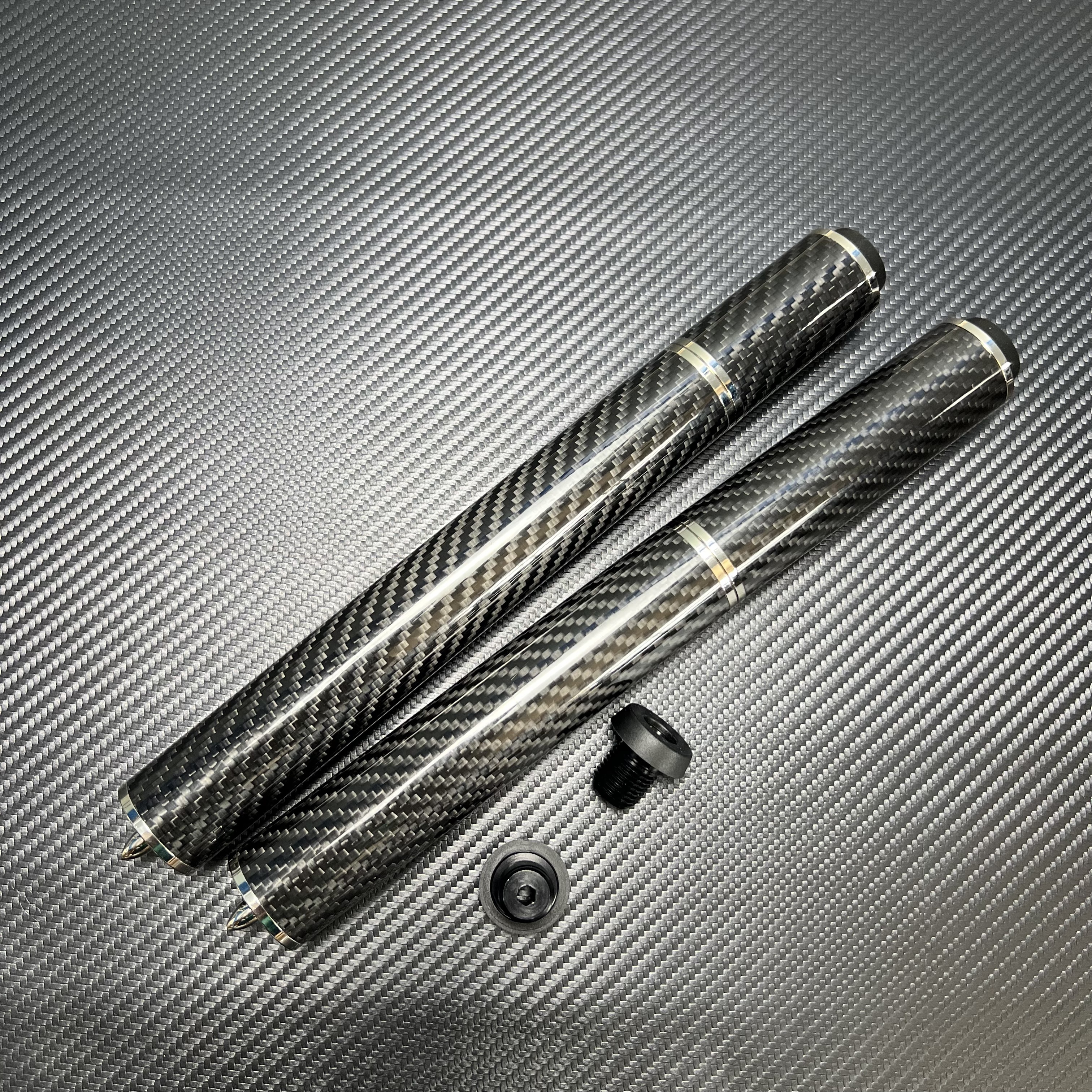 Custom carbon cue extension 2inch 4inch 6inch 8inch predator pin with bumper