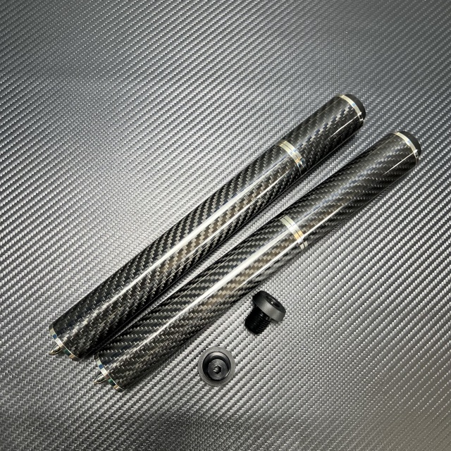 Custom carbon cue extension 2inch 4inch 6inch 8inch predator pin with bumper