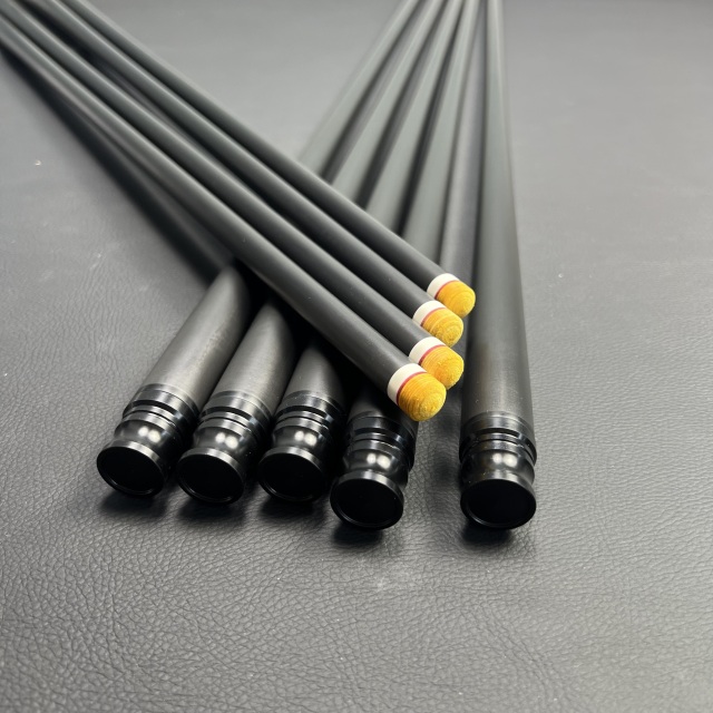 Ultra Low Deflection Good Straightness 11.8 11.5 12,2 12.4 Carbon Fiber Billiards Pool Cue Shaft