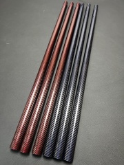 Break Cue butt Red Blue glossy carbon fiber butt blank